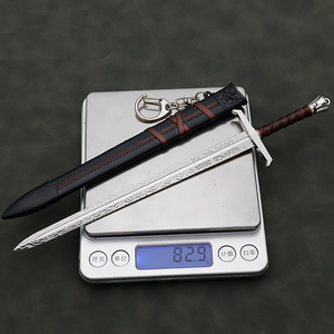 La espada del rey de Arturo 22cm 83g juguetes de aleación de Zinc artesanía de <span class=keywords><strong>Metal</strong></span> pequeño Gadget llaveros Mini regalo - Product Image 5