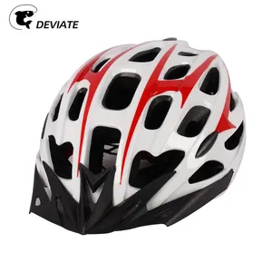 Casco de bicicleta MTB deportivo unisex para ciclismo al aire libre equipo de plástico ligero para viajar en bicicleta con patrón impreso casco de bicicleta