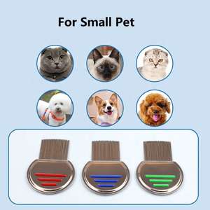 Vente chaude chien cheveux tête <span class=keywords><strong>poux</strong></span> nit puces acier inoxydable métal peau morte peigne cheveux toilettage outil - Product Image 4