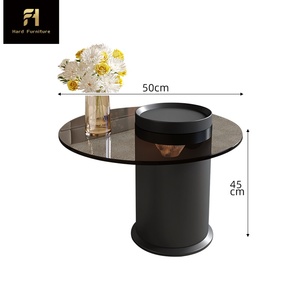 Tavolino da Caffè Rotondo in Legno di Design Italiano <span class=keywords><strong>con</strong></span> Pinguino, Tavolino da Tè <span class=keywords><strong>Moderno</strong></span>, Arredamento di Lusso per <span class=keywords><strong>Soggiorno</strong></span> - Product Image 6
