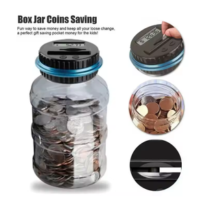 어린이 전자 ATM 머니 박스 암호 안전 미니 크리 에이 티브 페인트 돼지 저금통 자동 은행 어린이 돼지 저금통 참신 장난감 - Product Image 2