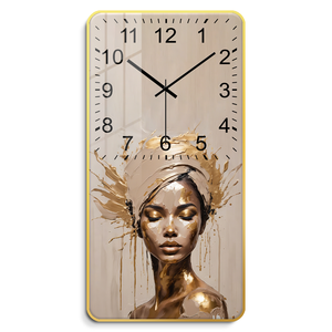 <span class=keywords><strong>Donne</strong></span> africane dipinti decorativi digitali ritratti femminili Art orologi da parete in porcellana <span class=keywords><strong>di</strong></span> cristallo murali tela montaggio telaio - Product Image 2