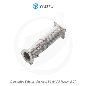Tubería de Escape de Alto Flujo con Aislamiento Térmico YT para Audi A4 A5 B9 2.0T, Acero Inoxidable, Mejora de Potencia - Product Image 2