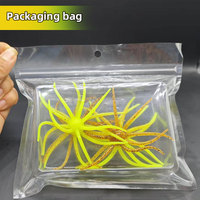 OEM 31 couleurs 2 pièces/sac Leurre de pêche en TPE en forme de boule, imitation oursin de mer, 11 cm, souple, pour brochet, dorade, bar, tilapia, vers et appâts
