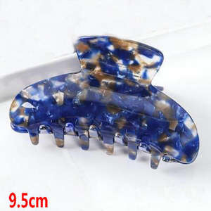 دبوس شعر كبير من السلحفاة من البلاستيك والرخام مشابك بسيطة كبيرة من Acrylic Acetate Clips - Product Image 4