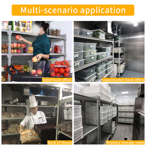 ห้องเย็นกันสนิม4/5ชั้นสำหรับโรงแรมห้องครัวพลาสติกเคลือบผงปรับความสูงได้เป็นมิตรกับสิ่งแวดล้อมทนทานเก็บเข้าลิ้นชัก - Product Image 5
