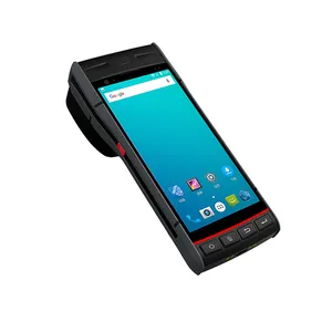 安卓9便携式手持PDA带58毫米热敏打印机WIFI 4G GPRS Pos停车场售票机