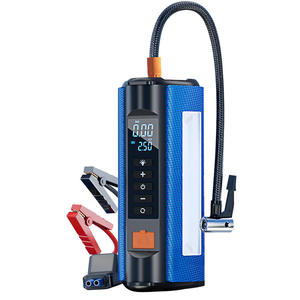 מטען נייד רב תכליתי חדש 12V 8000mAh להתנעת רכב עם משאבת אוויר למילוי צמיגים וסוללת גיבוי - Product Image 1