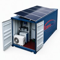 Chambre froide mobile préfabriquée à énergie solaire de qualité supérieure pour aliments et produits pharmaceutiques