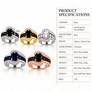 Stone Ring for Women Elegant Statement Finger Ring for Office Daily Wear Evening Party and Special Occasions - Product Image 5