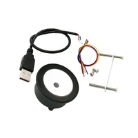 Módulo Escáner de Código de Barras Circular Integrado GM73 DC5V, Interfaz Dual USB UART, Lector de Códigos QR 1D 2D Redondo para Instalación en Equipos