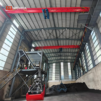 Kran Overhead Elektrik Tipe LZ Single Girder Grab Bucket Hook dengan Motor Gear, Kapasitas Angkat 2-32 Ton, Rentang yang Dapat Disesuaikan 5-32M
