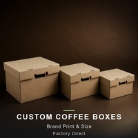 Boîte en carton ondulé kraft ciré pour l'exportation de grains de café et de feuilles de thé, protection aromatique, carton résistant à l'humidité