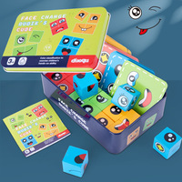 Bloques de Construcción 's Cube con Expresiones Cambiantes, Caja de Hierro, Juego de Mesa de Batalla para Niños, Juego de Mesa para Padres e Hijos