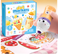 Superdots Nouveaux marqueurs à points pour enfants, 6 couleurs lavables en forme de points adorables, marqueurs Bingo pour livre d'activités de dessin à points offert