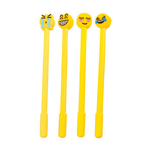 D-08038 niedlichen Silikon Smiley Ausdruck Gel Pen Kreative Cartoon Lernen Briefpapier Wasser Pen Hochwertige Büro Zeichen Stift - Product Image 1
