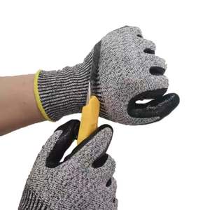 <span class=keywords><strong>Gants</strong></span> résistants aux coupures, niveau 5, <span class=keywords><strong>gants</strong></span> de sécurité, revêtement en nitrile, anti-coupures, HPPE + <span class=keywords><strong>coque</strong></span> en fil d'acier - Product Image 5