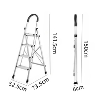 Escalier en alliage d'aluminium, épaissi, intérieur et extérieur, portable, échelle pliante temporaire