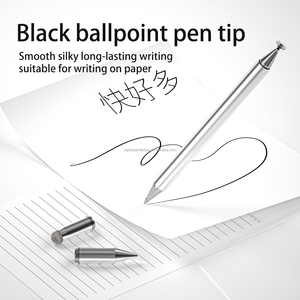 2in1สไตลัสแบบพาสซีฟอเนกประสงค์อะลูมิเนียมและพลาสติกใช้ได้กับแอนดรอยด์และแอปเปิ้ล<span class=keywords><strong>ไอ</strong></span><span class=keywords><strong>โฟน</strong></span>ไอแพด<span class=keywords><strong>โทรศัพท์</strong></span>แท็บเล็ต - Product Image 2