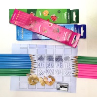 Papeterie promotionnelle parfum fraise HB 2 b crayon crayon en bois Chine gros en vrac parfum personnalisé enfants