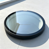 Tragaluz Redondo Motorizado Villa IBY, Ventana Circular de Apertura Automática con Parasol Integrado y Malla Antimosquitos, Aislamiento Térmico