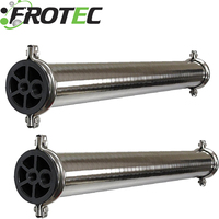 Boîtier de membrane RO 4040, boîtier de filtre à cartouche en acier inoxydable pour installation RO