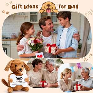 <span class=keywords><strong>Cadeau</strong></span> de tricot à la main au crochet - Ornement au crochet mignon avec panneau, <span class=keywords><strong>cadeau</strong></span> de fête adorable de la part de sa fille/fils à <span class=keywords><strong>ses</strong></span> <span class=keywords><strong>parents</strong></span> ou à sa famille - Product Image 2