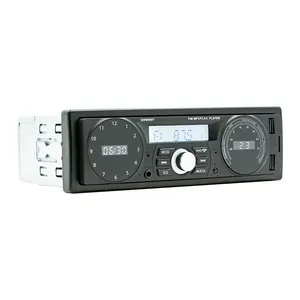 Autoradio Ontvanger Single Din Bt Mp3 Speler Am/Fm Radio Ondersteuning Tijd/Temperatuur Display Handsfree Bellen U-Disk/Tf Kaart/Aux-In