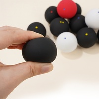 Balle de squash professionnelle à point jaune unique de 4 cm - Balle de rebond d'entraînement durable et écologique