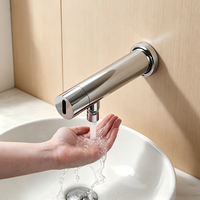 HLK Premium Robinet à capteur intelligent mural Robinet de lavabo automatique sans contact Noyau de valve en céramique Nouveau design pour l'application de la chambre à coucher