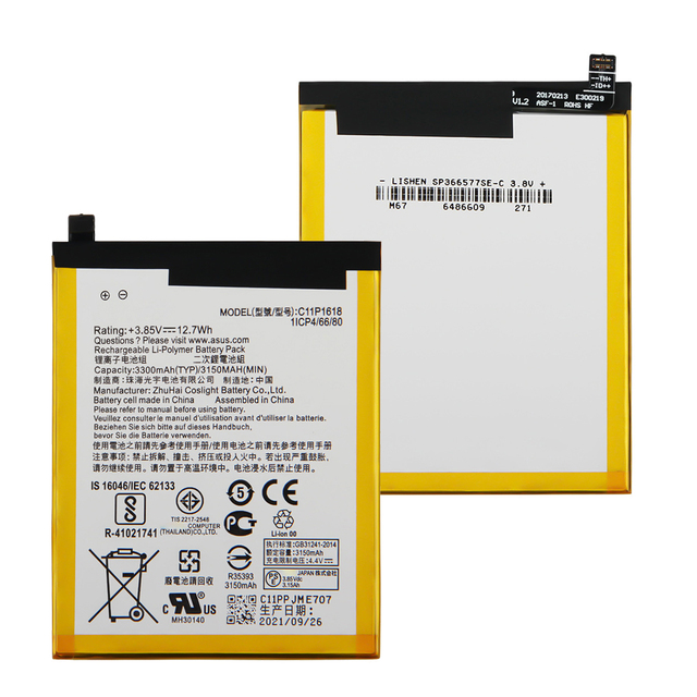 ASUS C11P1618 Digital Battery Fast Shipping Compatible with ZenFone 4 ZenFone 5Q Lite Z01KD ZE554KL ZC600KL X017DA More Models