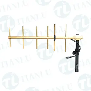 Antena Yagi de soldadura de aleación de aluminio de buena calidad 406-430MHz Antena Yagi de alta ganancia 10dbi 6 elementos para Radio Amateur