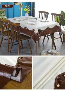 <span class=keywords><strong>Mantel</strong></span> <span class=keywords><strong>de</strong></span> encaje <span class=keywords><strong>de</strong></span> cuero PU PVC <span class=keywords><strong>individual</strong></span> tejido <span class=keywords><strong>de</strong></span> estilo mediterráneo con parte posterior <span class=keywords><strong>de</strong></span> franela para uso doméstico o en restaurante - Product Image 4