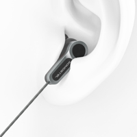 Headphone In-Ear Stereo Somostel Berkabel dengan Mikrofon, Kontrol In-line untuk Ponsel