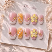 En stock – Nouveaux faux ongles carrés français 2.0 à double embossage, faits main, en acrylique PMMA, à presser, couvrance totale, 10 pièces