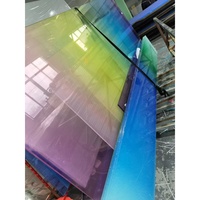 Maßgefertigtes Buntglas-Design Mosaik-Panel Handgefertigtes Kunstglas-Blatt für Villa-Eingangstür Fenster Heimdekoration