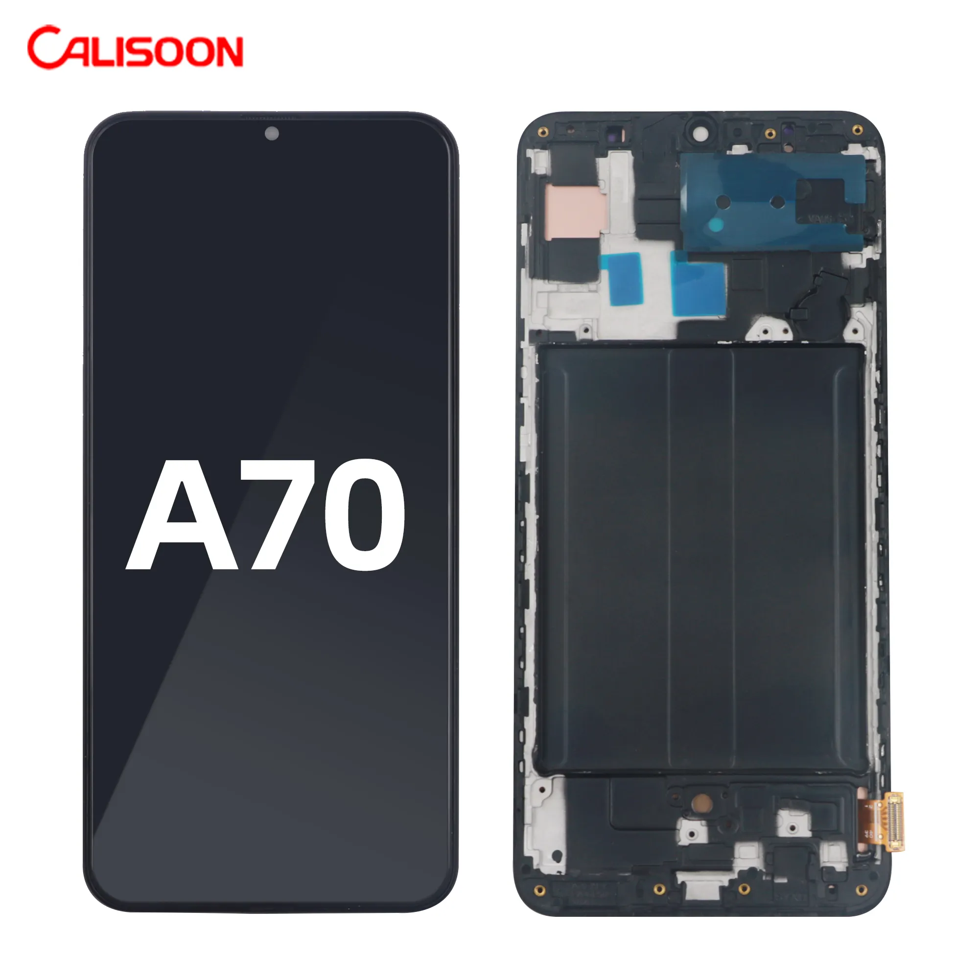 Pantalla lcd para teléfono móvil samsung Galaxy A70, montaje de digitalizador, pantalla táctil de repuesto