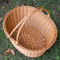 Panier suspendu en rotin PP tressé à la main, écologique, imperméable, de haute qualité, durable, pour fruits et légumes - Vente chaude en gros