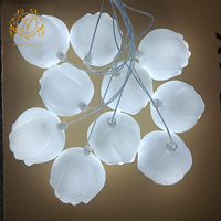 Nouveau design 10 têtes tulipe suspension sectorielle suspension fleur lumière plafonnier décoration pour mariage fête maison