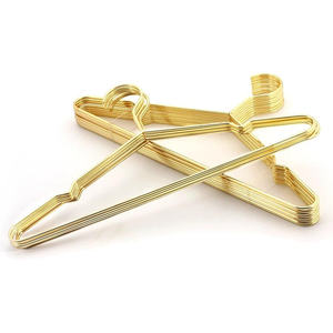 Cintres en métal doré pour vêtements et chemises avec rainure, forte capacité de charge, pour manteaux et costumes, cintres de rangement pour armoire - Product Image 5