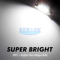 Goldene Festoon C5W LED Autolampen Eloxiertes Aluminium 31mm 36mm 39mm 41mm Auto Innenraum Deckenleuchte Türleselampe
