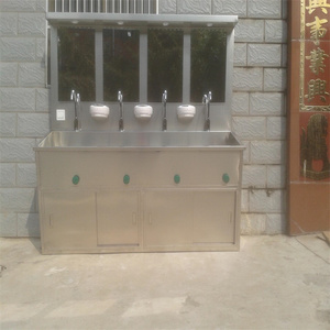 Wastafel Medis Rumah Sakit dari Baja Anti Karat dengan Sensor Pengoperasian Kaki untuk Ruang Bersih Rumah Sakit - Product Image 2