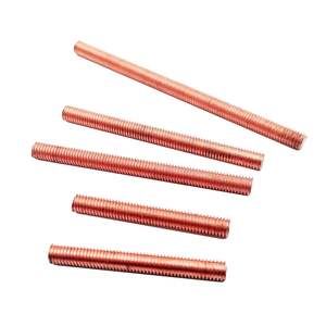 Foyoram M6 X 200 мм медные Резьбовые болты с метрической резьбой Cu-ETP цинковая отделка с плоской головкой Резьбовые болты в упаковке <span class=keywords><strong>2</strong></span> шт. - Product Image 5