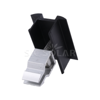 Système de fixation solaire personnalisable avec pince intermédiaire, structure de montage de panneaux solaires, support de toit à pince intermédiaire