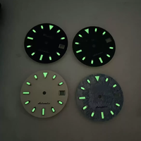 Nouveau cadran de montre de plongée 3D Snowflake NH35, cadran de montre en nacre modifié pour mouvement NH36, diamètre 28,5 mm