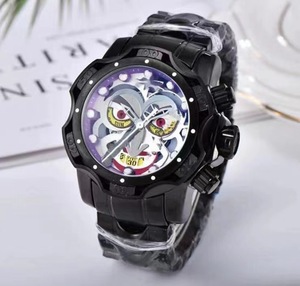 Reloj Deportivo Cronógrafo de Lujo con Esfera de Cuarzo Negra, Correa de Acero Inoxidable, Estilo Casual de Negocios - Product Image 1