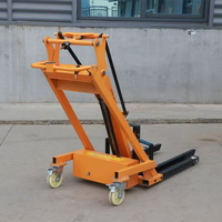 Empileur de palettes semi-électrique 4WD de nouvelle condition avec chariot élévateur de grue de transpalette à bras de manivelle capacité de charge de 400KG