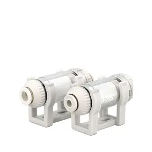 ZFC Series Small Pipe Type Straight Vacuum Filter Pneumatic Negative Pressure Push In Fitting Connector With Vacuum Filter