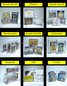 SHP 맞춤형 아크릴 포켓몬 카드 1999 1st 퍼스트 에디션 TCG 부스터 박스 팩 밀봉 영어 트레이딩 수집용 카드 게임 케이스 - Product Image 6