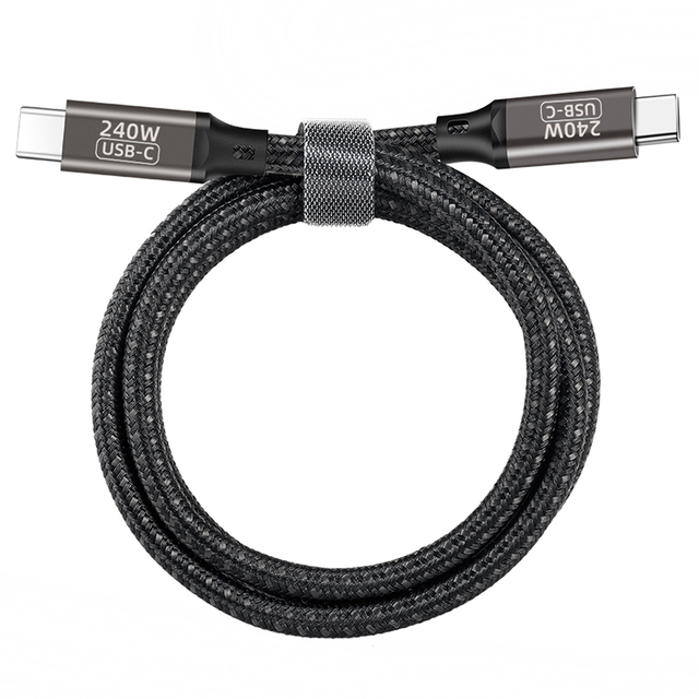 240W PD 5A Fast Charging USB C to USB C Charger Cable Nylon Braided Type C Cable for iPhone 16 15 Pro/Plus/Pro Max,Macbook